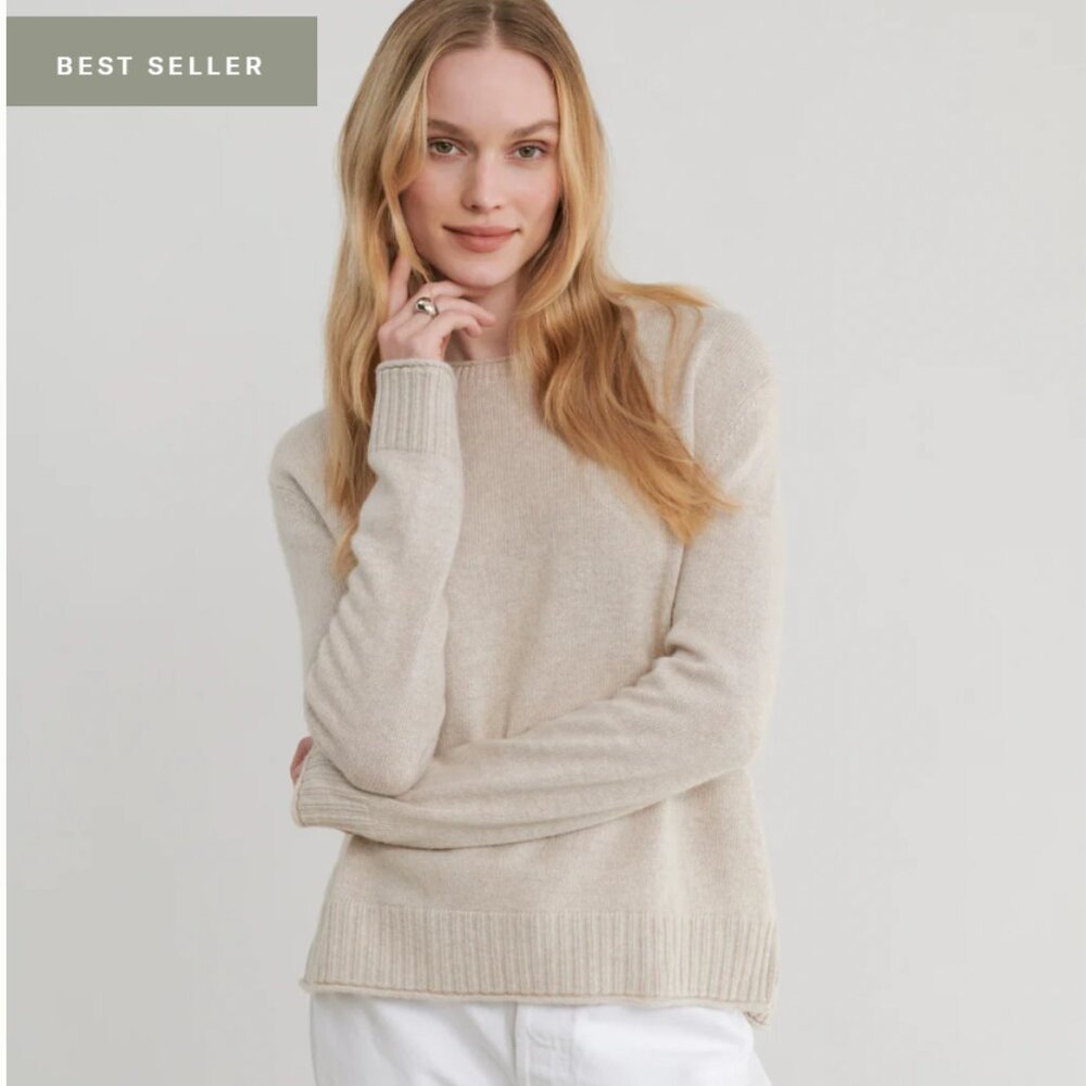 Jenni Kayne Everyday Sweater XS Oatmeal $195